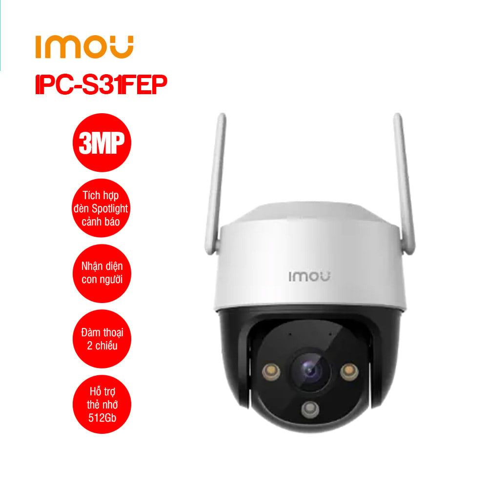 CMR WI-FI IMOU Cruiser SE+ Imou - IPC S31FEP  3.0Mpx  -Màu ban đêm Chính Hãng