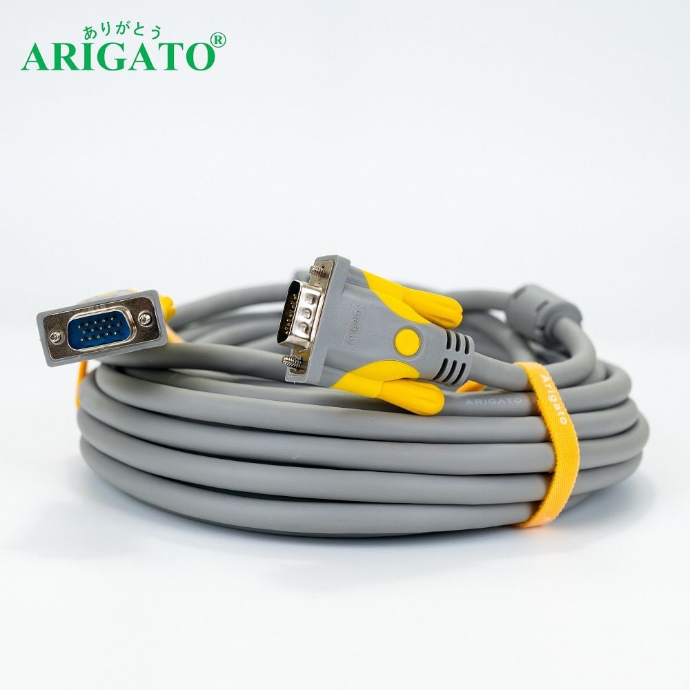 CABLE VGA 10M Arigato (dây Xám - Tốt)