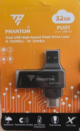 USB 32GB PHANTOM PU01 Nhôm Xoay (USB 3.0/TypeC)